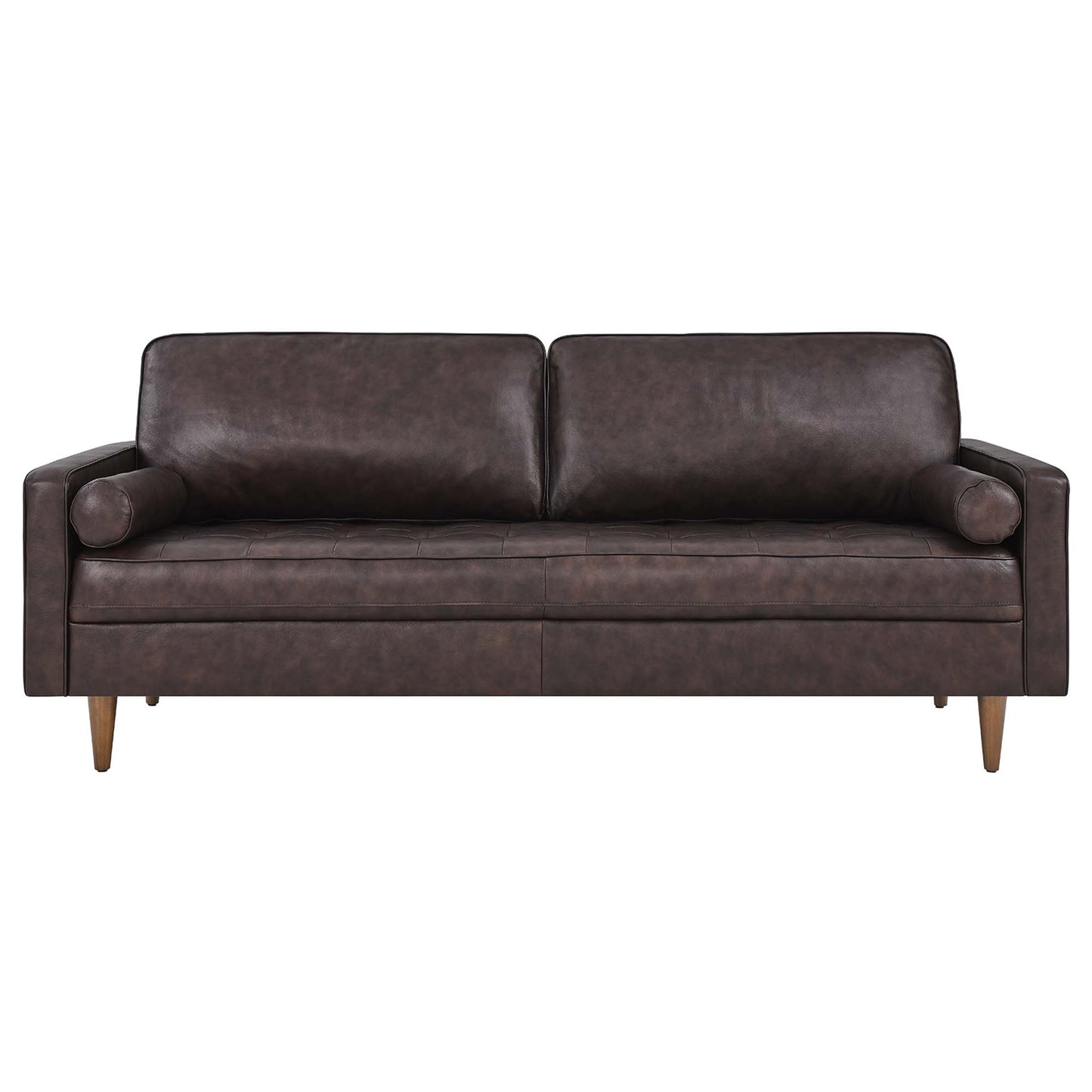 Modway Outlet Valour 81" Leather Sofa by Modway  Living Room Furniture Brown - EEI-4634-BRN