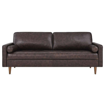 Modway Outlet Valour 81" Leather Sofa by Modway  Living Room Furniture Brown - EEI-4634-BRN