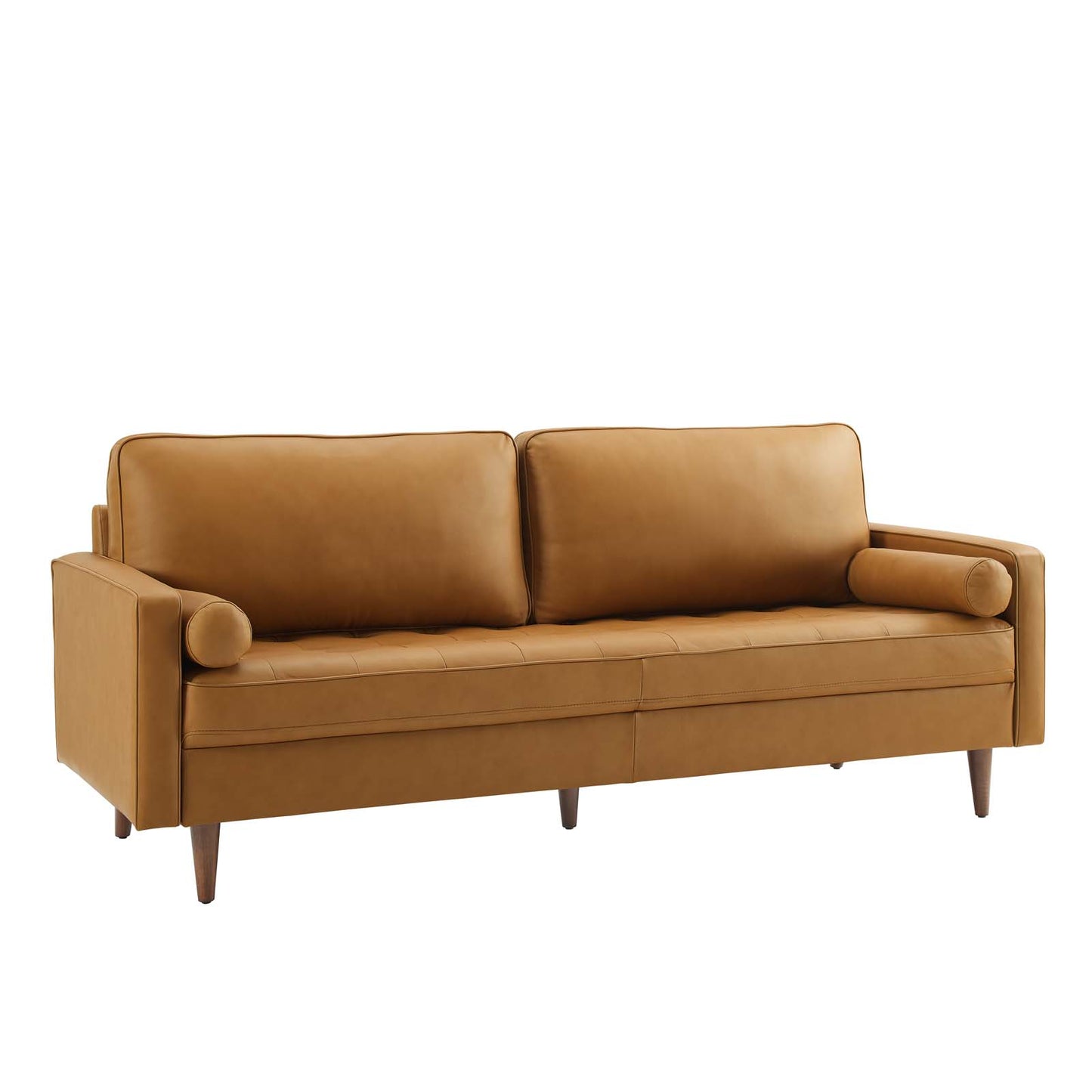 Modway Outlet Valour 81" Leather Sofa by Modway  Living Room Furniture Tan - EEI-4634-TAN
