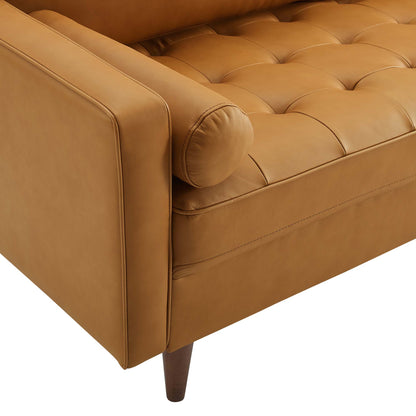 Modway Outlet Valour 81" Leather Sofa by Modway  Living Room Furniture Tan - EEI-4634-TAN
