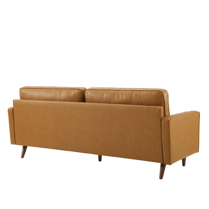 Modway Outlet Valour 81" Leather Sofa by Modway  Living Room Furniture Tan - EEI-4634-TAN