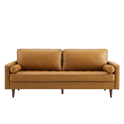 Modway Outlet Valour 81" Leather Sofa by Modway  Living Room Furniture Tan - EEI-4634-TAN