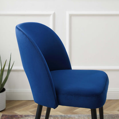 Modway Outlet Rouse Performance Velvet Counter Stool by Modway  Bar and Dining Furniture Navy - EEI-4643-NAV