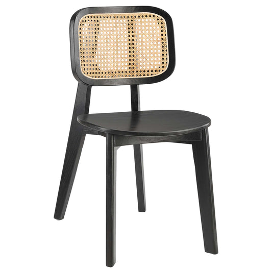 Modway - Habitat Wood Dining Side Chair by Modway  Bar and Dining Dining Chairs Black - EEI-4645-BLK