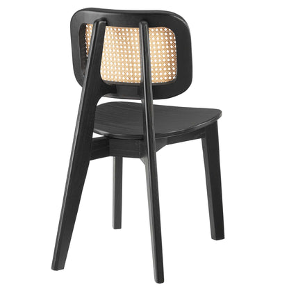 Modway - Habitat Wood Dining Side Chair by Modway  Bar and Dining Dining Chairs Black - EEI-4645-BLK