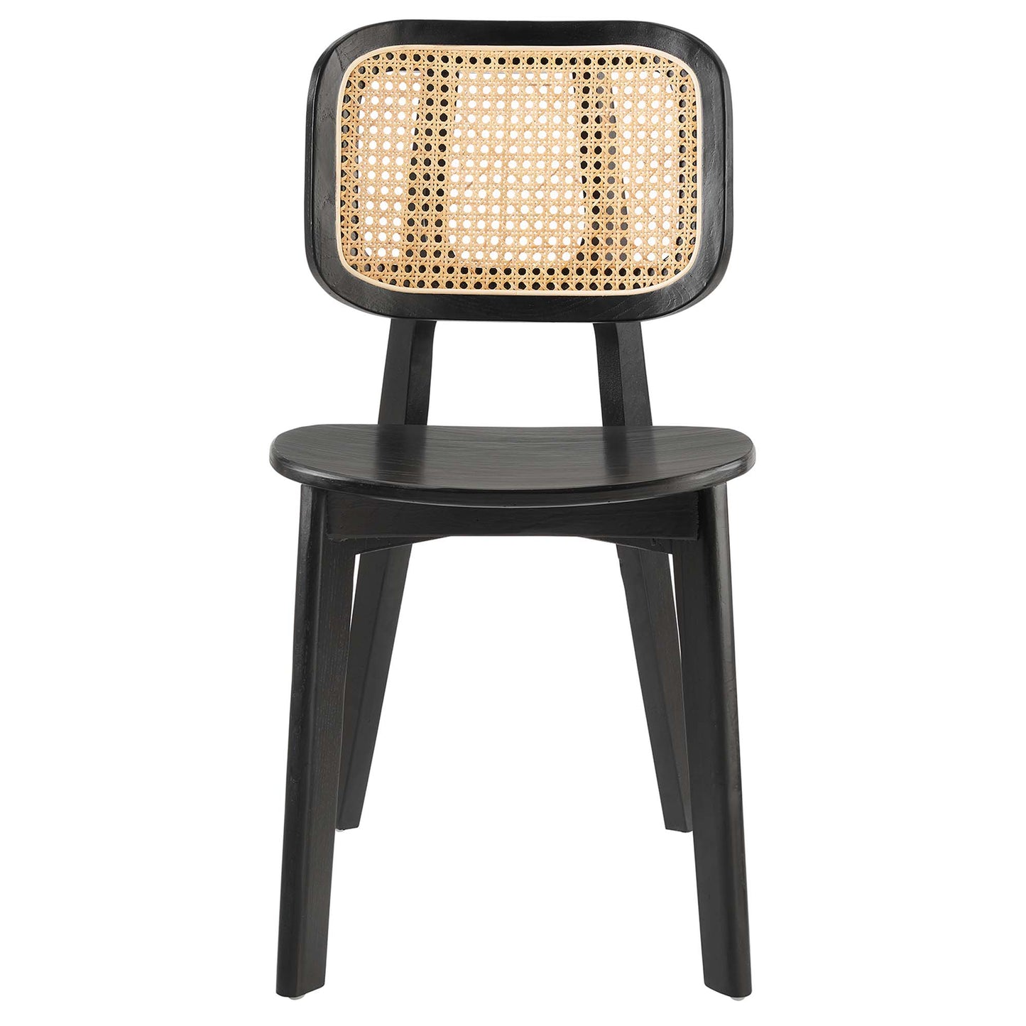 Modway - Habitat Wood Dining Side Chair by Modway  Bar and Dining Dining Chairs Black - EEI-4645-BLK
