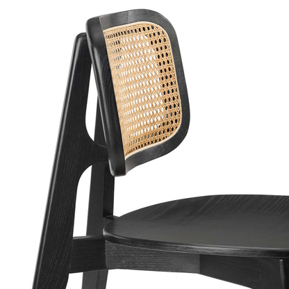 Modway - Habitat Wood Dining Side Chair by Modway  Bar and Dining Dining Chairs Black - EEI-4645-BLK