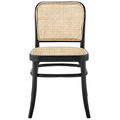 Modway - Winona Wood Dining Side Chair by Modway  Bar and Dining Dining Chairs Black - EEI-4646-BLK