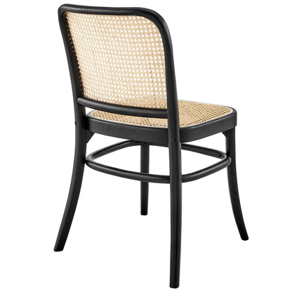 Modway - Winona Wood Dining Side Chair by Modway  Bar and Dining Dining Chairs Black - EEI-4646-BLK