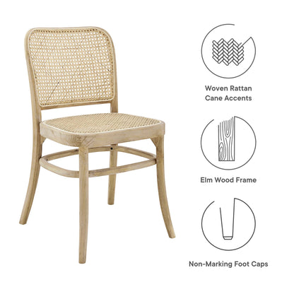 Modway - Winona Wood Dining Side Chair by Modway  Bar and Dining Dining Chairs Gray - EEI-4646-GRY