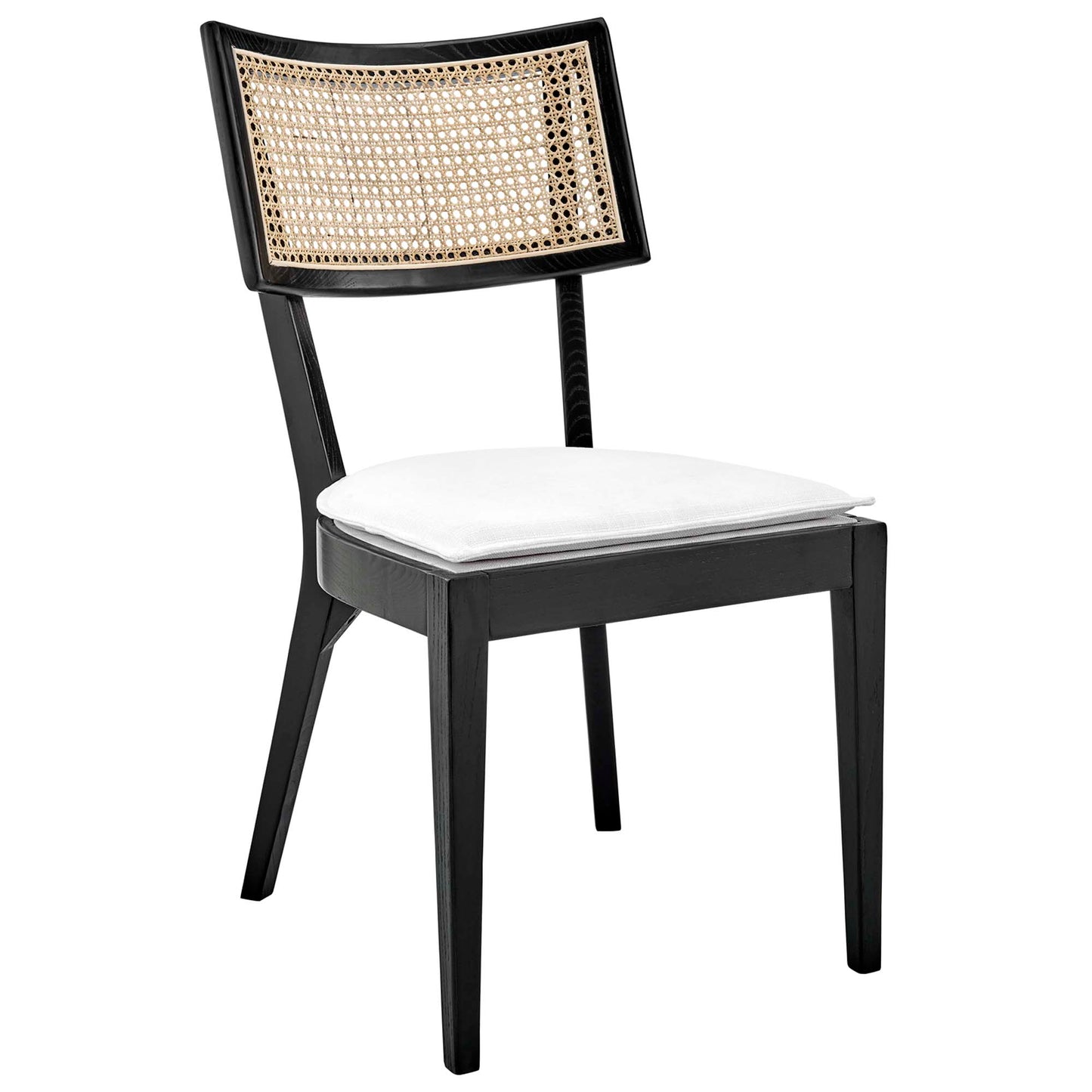 Modway Outlet Caledonia Wood Dining Chair by Modway  Bar and Dining Furniture Black White - EEI-4648-BLK-WHI