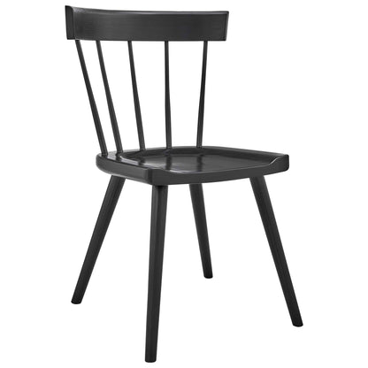 Modway - Sutter Wood Dining Side Chair by Modway  Bar and Dining Dining Chairs Black - EEI-4650-BLK