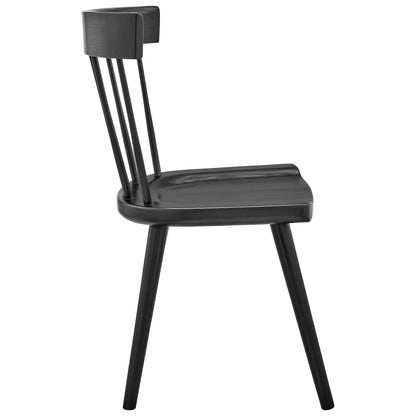 Modway - Sutter Wood Dining Side Chair by Modway  Bar and Dining Dining Chairs Black - EEI-4650-BLK