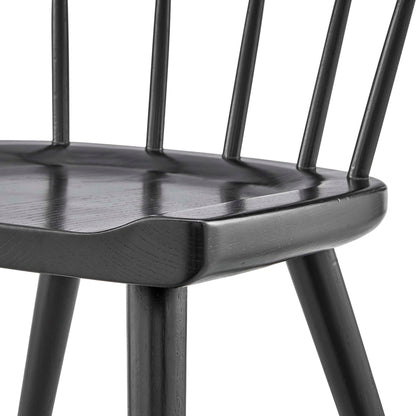 Modway - Sutter Wood Dining Side Chair by Modway  Bar and Dining Dining Chairs Black - EEI-4650-BLK