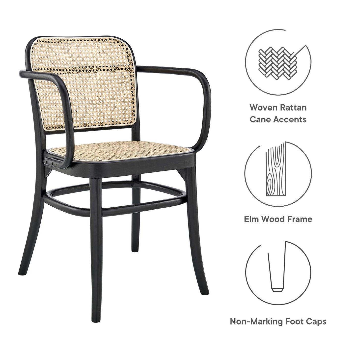 Modway Outlet Winona Wood Dining Chair by Modway  Bar and Dining Furniture Black - EEI-4651-BLK