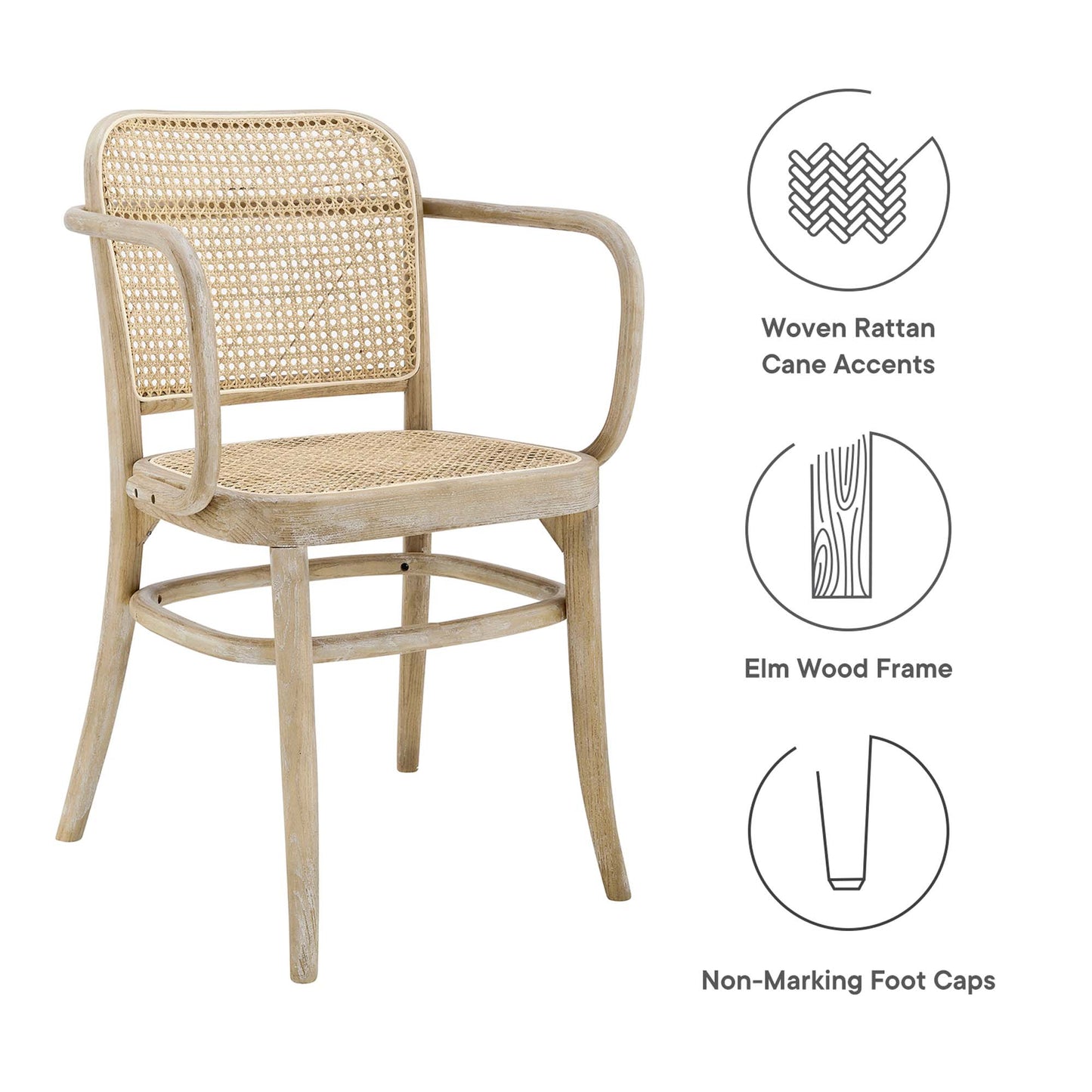 Modway - Winona Wood Dining Chair by Modway  Bar and Dining Dining Chairs Gray - EEI-4651-GRY