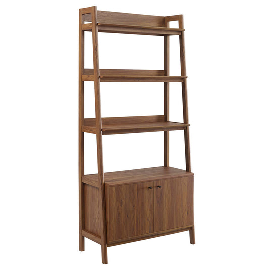 Modway - Bixby 33" Bookshelf by Modway  Living Room Decor Brown - EEI-4656-WAL