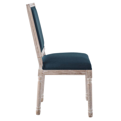 Modway Outlet Court French Vintage Upholstered Fabric Dining Side Chair by Modway  Bar and Dining Furniture Natural Blue - EEI-4661-NAT-BLU