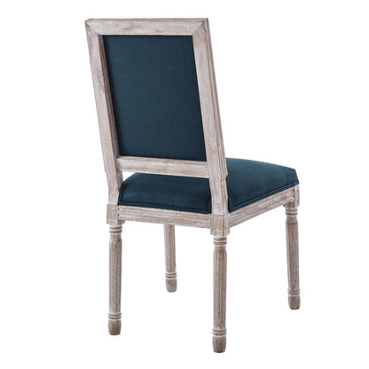Modway Outlet Court French Vintage Upholstered Fabric Dining Side Chair by Modway  Bar and Dining Furniture Natural Blue - EEI-4661-NAT-BLU