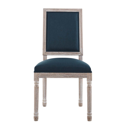 Modway Outlet Court French Vintage Upholstered Fabric Dining Side Chair by Modway  Bar and Dining Furniture Natural Blue - EEI-4661-NAT-BLU