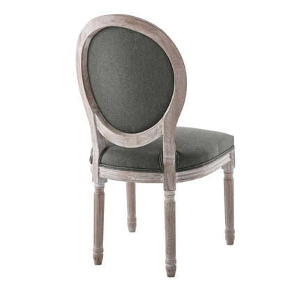 Modway Outlet Arise Vintage French Upholstered Fabric Dining Side Chair by Modway  Bar and Dining Furniture Natural Gray - EEI-4664-NAT-GRY