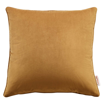 Modway Outlet Enhance 18" Performance Velvet Throw Pillow by Modway  Living Room Pillow Cognac - EEI-4697-COG