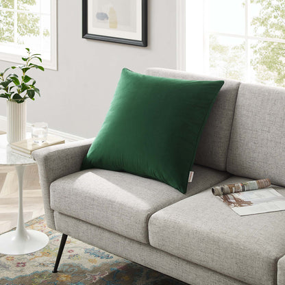 Modway Outlet Enhance 24" Performance Velvet Throw Pillow by Modway  Living Room Pillow Green - EEI-4701-GRN
