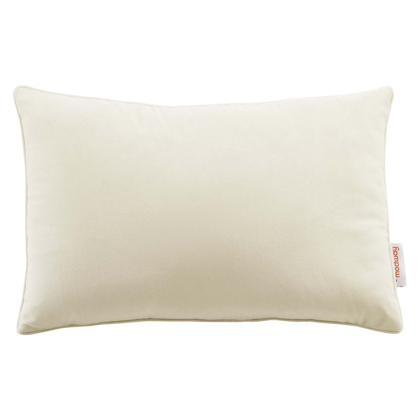 Modway Outlet Enhance 18" Lumbar Performance Velvet Throw Pillow by Modway  Living Room Pillow Ivory - EEI-4703-IVO