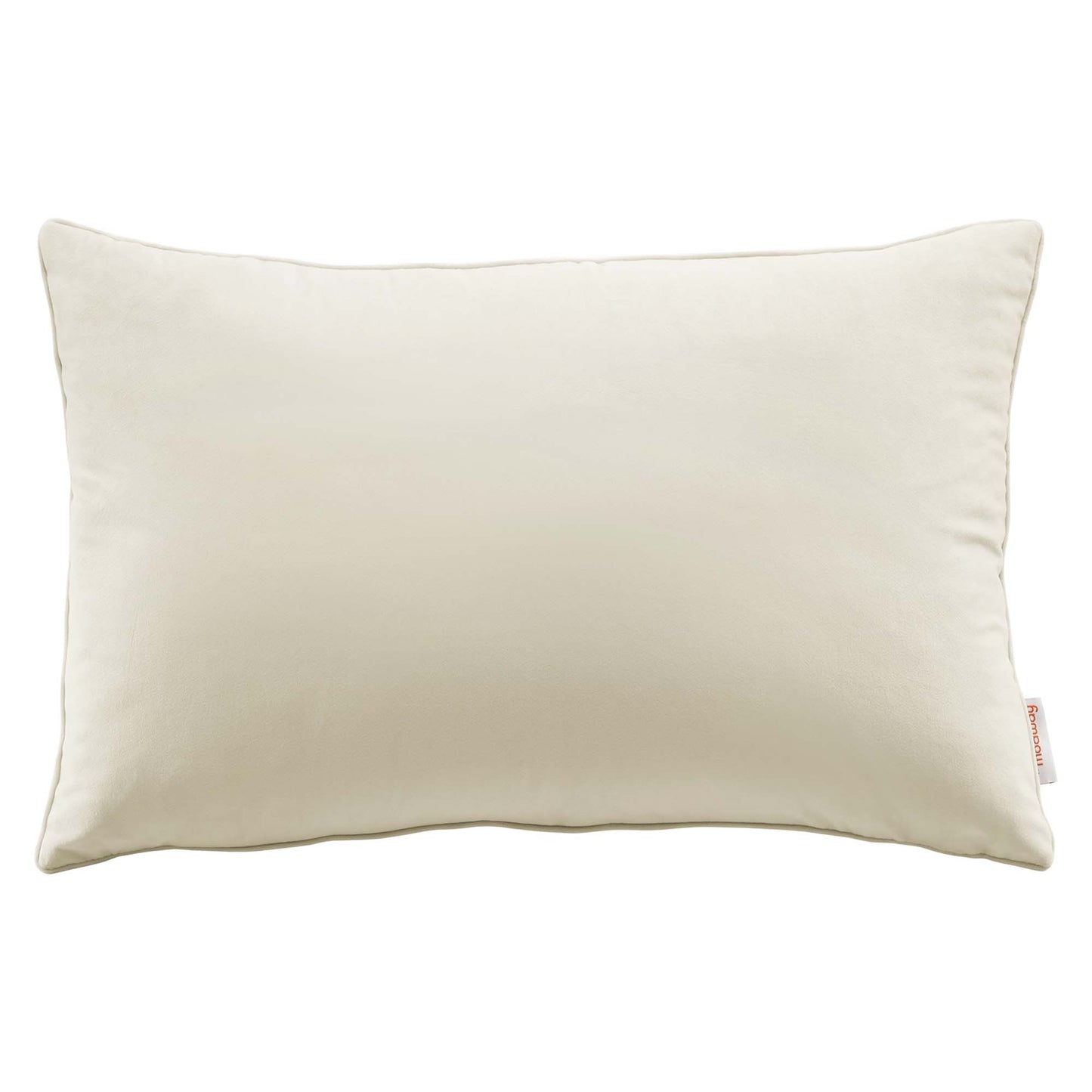 Modway Outlet Enhance 24" Lumbar Performance Velvet Throw Pillow by Modway  Living Room Pillow Ivory - EEI-4705-IVO