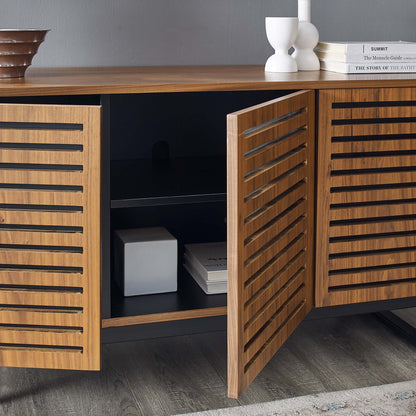 Modway Outlet Parker 55" TV Stand by Modway  Living Room Furniture Walnut - EEI-4764-WAL