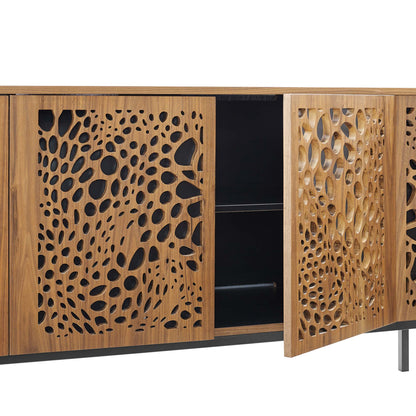 Modway Outlet Yosemite 73" TV Stand by Modway  Living Room Furniture Walnut - EEI-4768-WAL