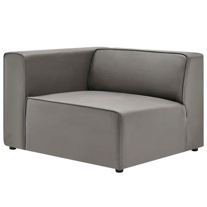 Modway - Mingle 2-Piece Vegan Leather Sectional Sofa Loveseat by Modway  Living Room Sofas and Armchairs Gray - EEI-4788-GRY