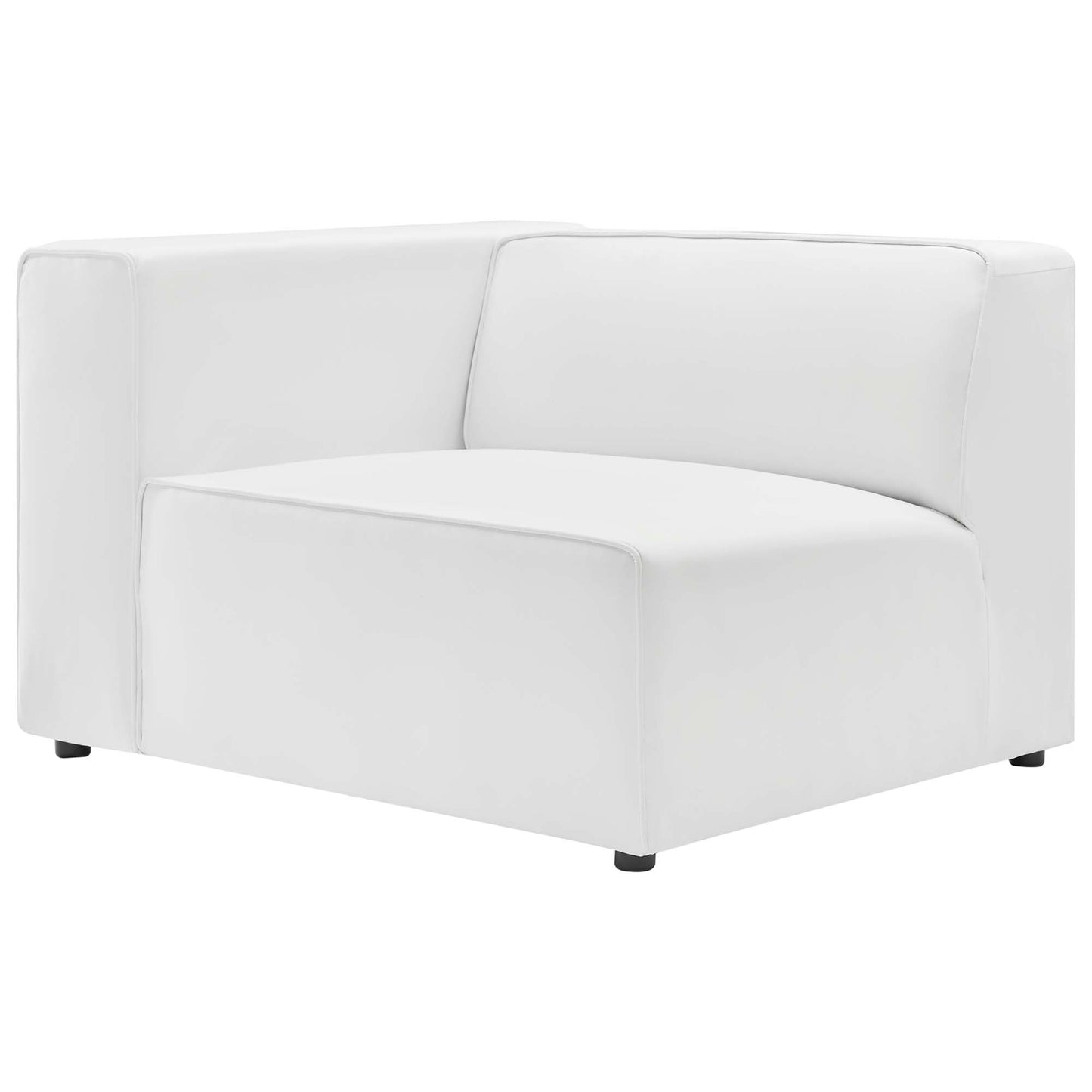 Modway - Mingle 2-Piece Vegan Leather Sectional Sofa Loveseat by Modway  Living Room Sofas and Armchairs White - EEI-4788-WHI