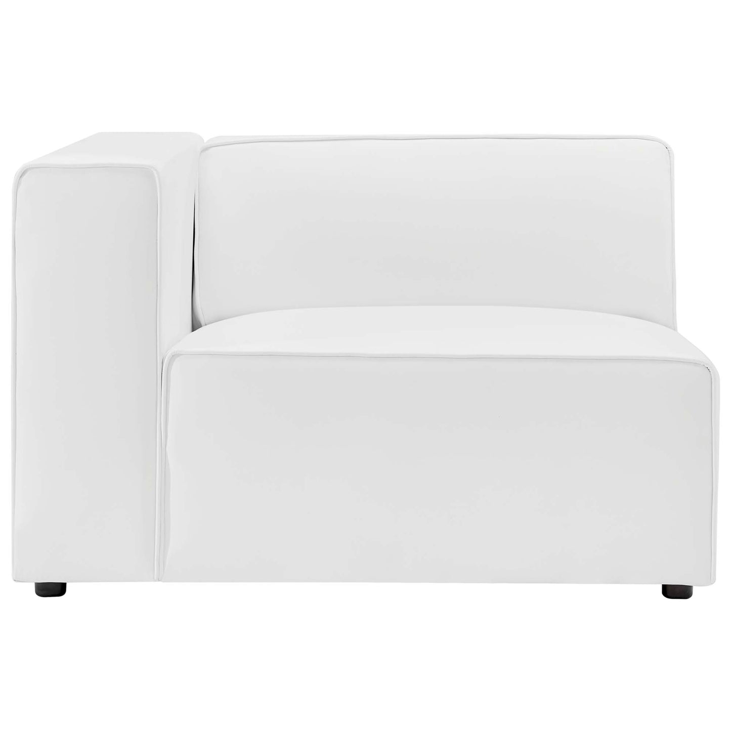 Modway - Mingle 4-Piece Vegan Leather Sectional Sofa by Modway  Living Room Sofas and Armchairs White - EEI-4793-WHI