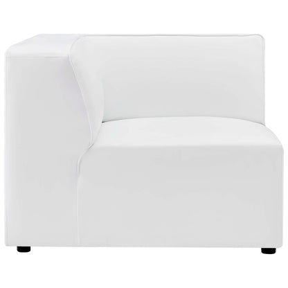 Modway - Mingle 7-Piece Vegan Leather Sectional Sofa by Modway  Living Room Sofas and Armchairs White - EEI-4797-WHI