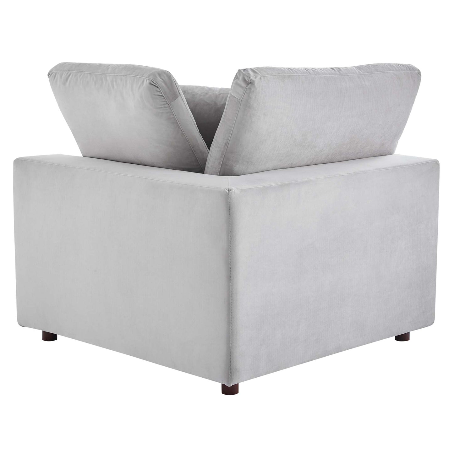 Modway Outlet Commix Down Filled Overstuffed Performance Velvet Loveseat by Modway  Living Room Furniture Light Gray - EEI-4816-LGR
