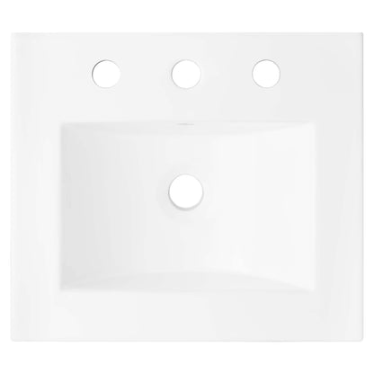 Modway - Cayman 18" Bathroom Sink by Modway  Bathroom Vanities White - EEI-4836-WHI
