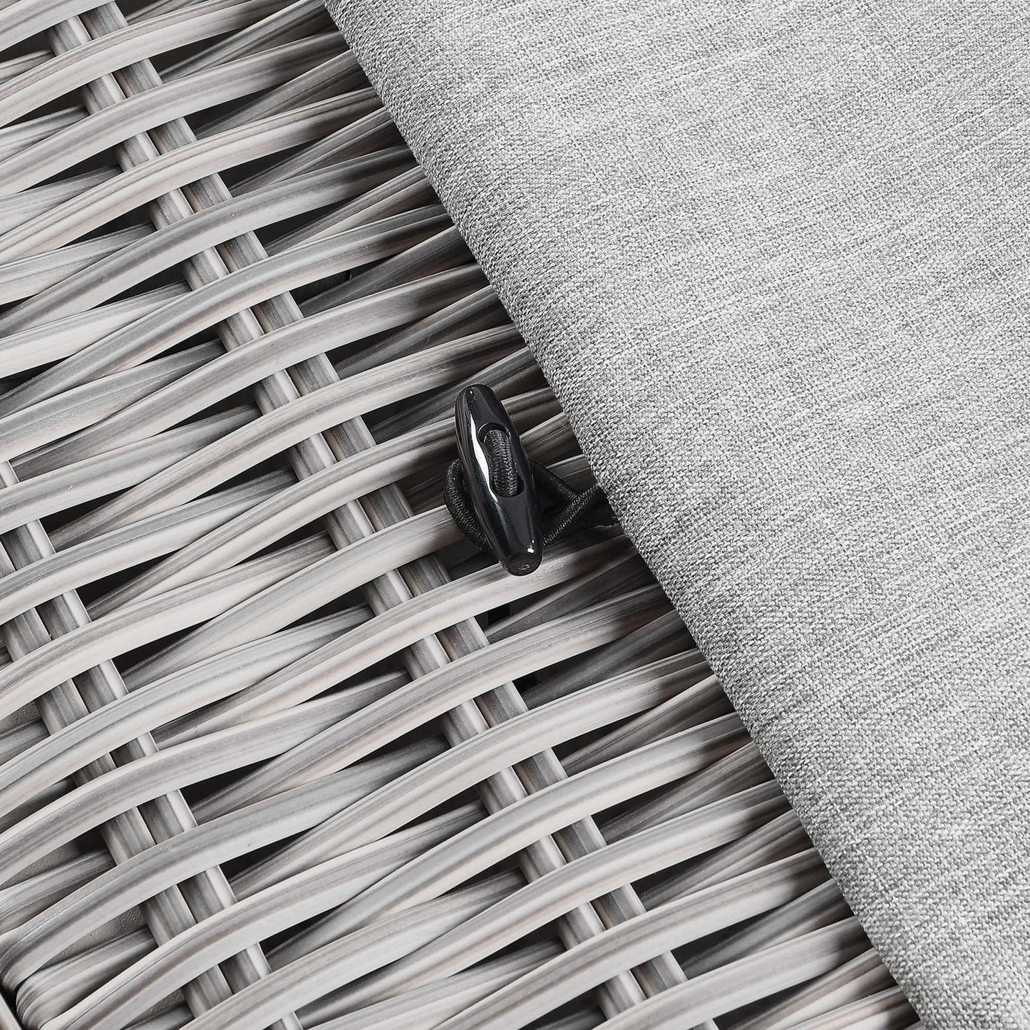 Modway - Conway Outdoor Patio Wicker Rattan Ottoman by Modway  Outdoor Furniture Sofa Sectionals Gray - EEI-4839-LGR-GRY