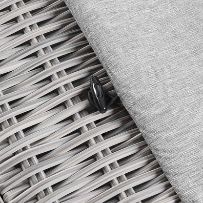 Modway - Conway Outdoor Patio Wicker Rattan Ottoman by Modway  Outdoor Furniture Sofa Sectionals Gray - EEI-4839-LGR-GRY