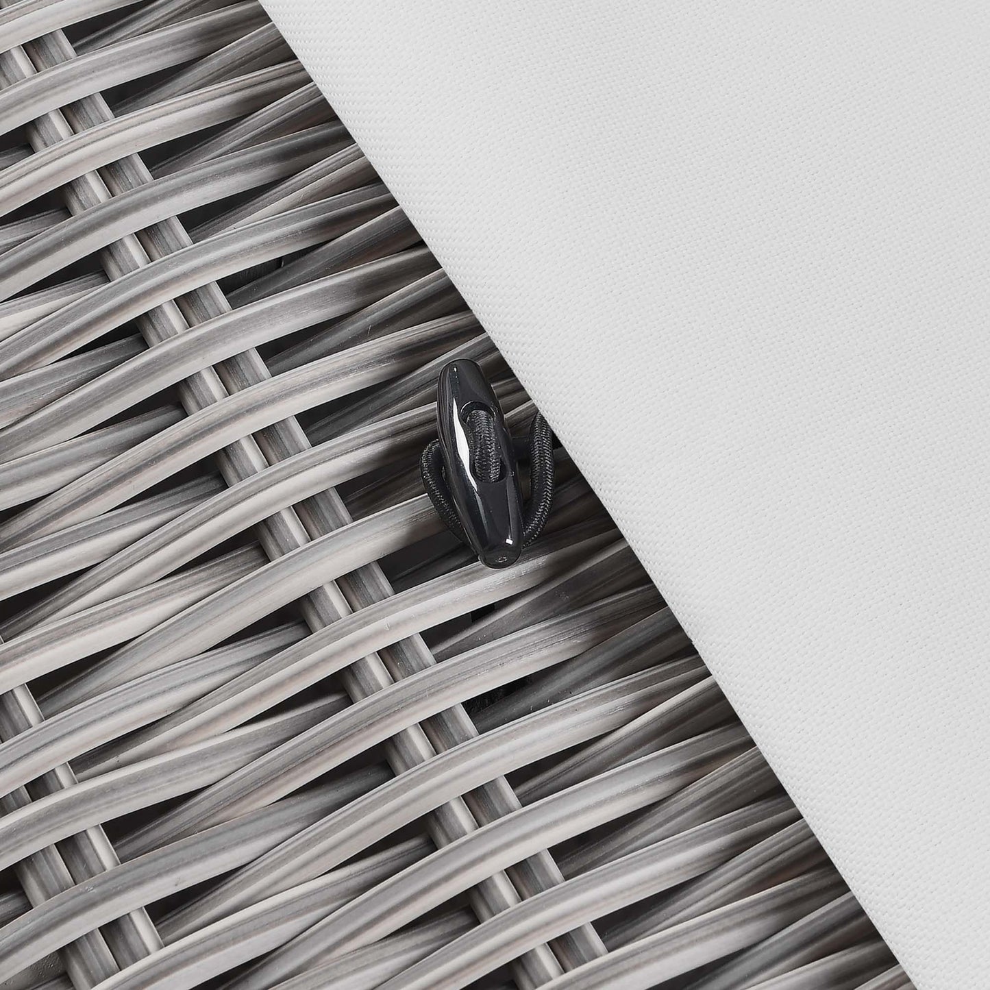 Modway - Conway Outdoor Patio Wicker Rattan Ottoman by Modway  Outdoor Furniture Sofa Sectionals White - EEI-4839-LGR-WHI