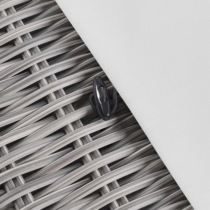 Modway - Conway Outdoor Patio Wicker Rattan Ottoman by Modway  Outdoor Furniture Sofa Sectionals White - EEI-4839-LGR-WHI