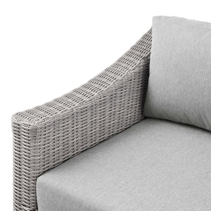 Modway Outlet Conway Outdoor Patio Wicker Rattan Left-Arm Chair by Modway  Outdoor Furniture Furniture Light Gray Gray - EEI-4845-LGR-GRY
