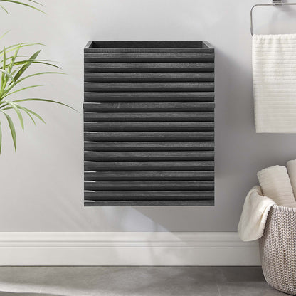 Modway Outlet Render 18" Wall-Mount Bathroom Vanity Cabinet (Sink Basin Not Included) by Modway  Bathroom Furniture Charcoal - EEI-4848-CHA