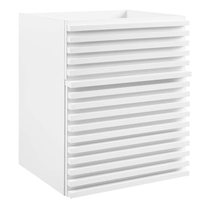 Modway Outlet Render 18" Wall-Mount Bathroom Vanity Cabinet (Sink Basin Not Included) by Modway  Bathroom Furniture White - EEI-4848-WHI