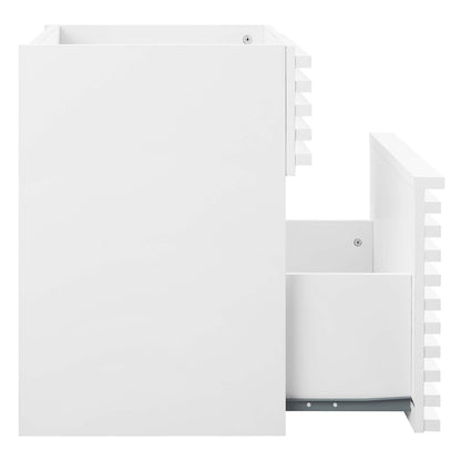 Modway Outlet Render 18" Wall-Mount Bathroom Vanity Cabinet (Sink Basin Not Included) by Modway  Bathroom Furniture White - EEI-4848-WHI
