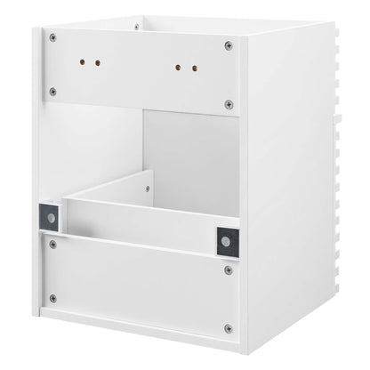 Modway Outlet Render 18" Wall-Mount Bathroom Vanity Cabinet (Sink Basin Not Included) by Modway  Bathroom Furniture White - EEI-4848-WHI