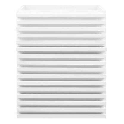 Modway Outlet Render 18" Wall-Mount Bathroom Vanity Cabinet (Sink Basin Not Included) by Modway  Bathroom Furniture White - EEI-4848-WHI