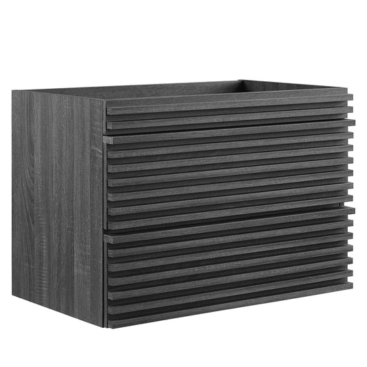 Modway Outlet Render 30" Wall-Mount Bathroom Vanity Cabinet (Sink Basin Not Included) by Modway  Bathroom Furniture Charcoal - EEI-4850-CHA