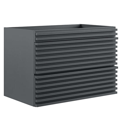 Modway Outlet Render 30" Wall-Mount Bathroom Vanity Cabinet (Sink Basin Not Included) by Modway  Bathroom Furniture Gray - EEI-4850-GRY