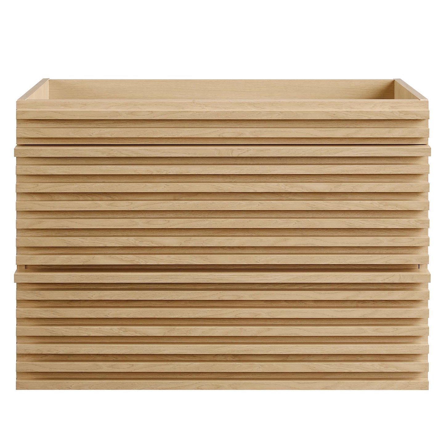 Modway - Render 30" Wall-Mount Bathroom Vanity Cabinet (Sink Basin Not Included) by Modway  Bathroom Vanities Brown - EEI-4850-OAK